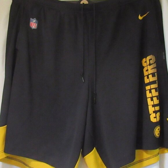 Nike / NFL Steelers OnField Apparel Shorts, Size 3XL                       F264 - Picture 1 of 4